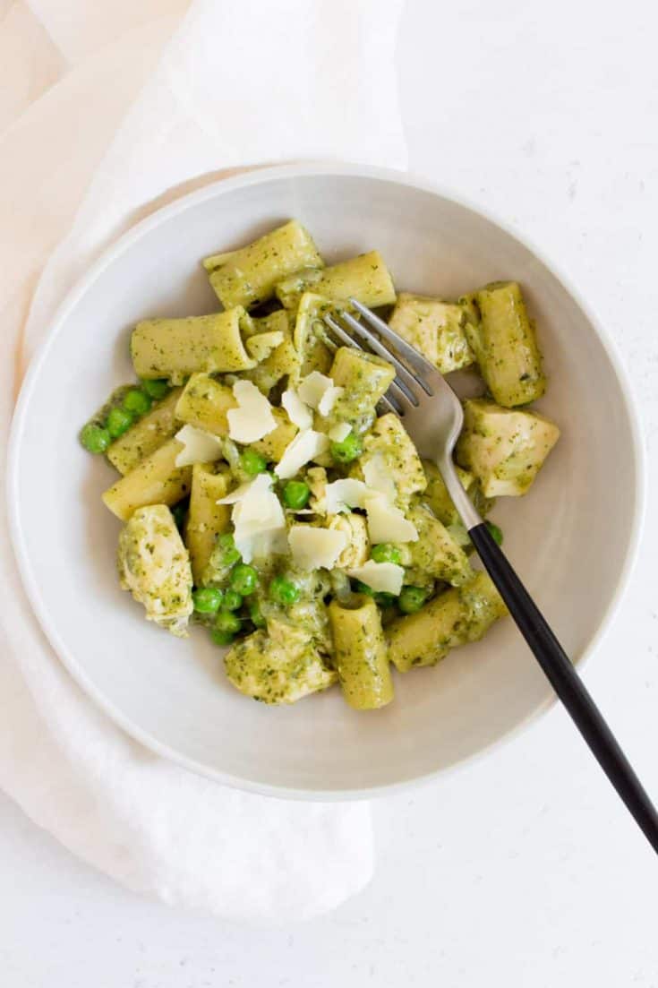 Chicken Pesto Pasta with Peas - One Pot Only — easy recipes using one ...