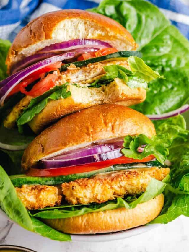Easy Chicken Sandwich (No Deep Frying) One Pot Only — easy recipes