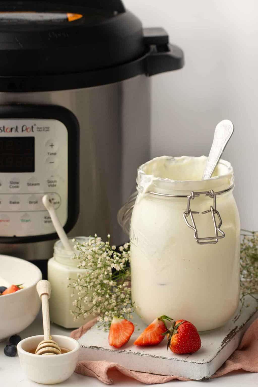 Instant Pot Yogurt (Sous Vide or Yogurt Mode) One Pot Only