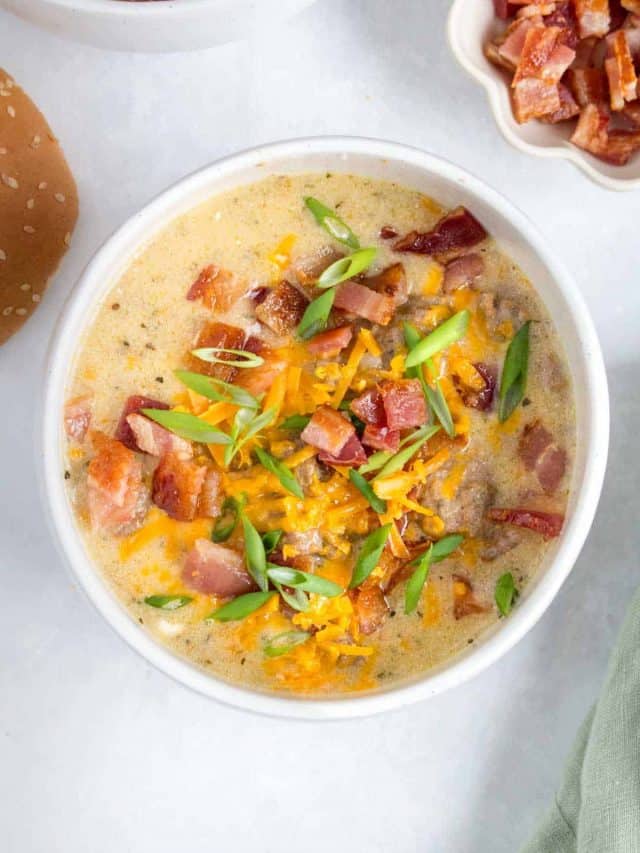 Instant Pot Cheeseburger Soup Story