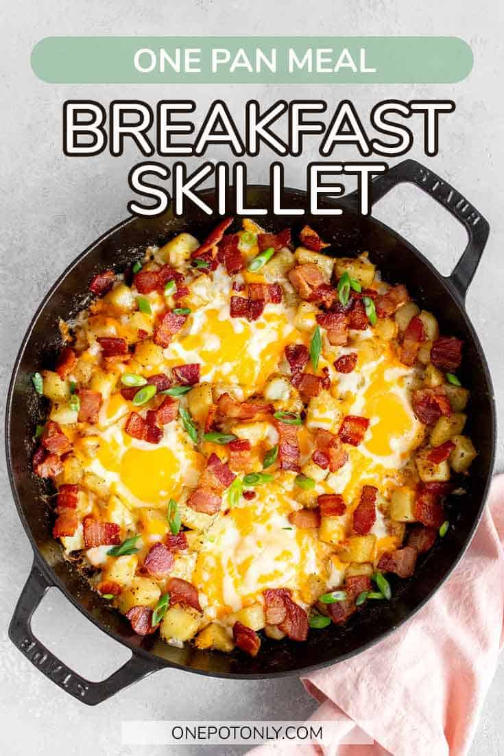 Breakfast Skillet One Pot Only — easy recipes using one pot only!