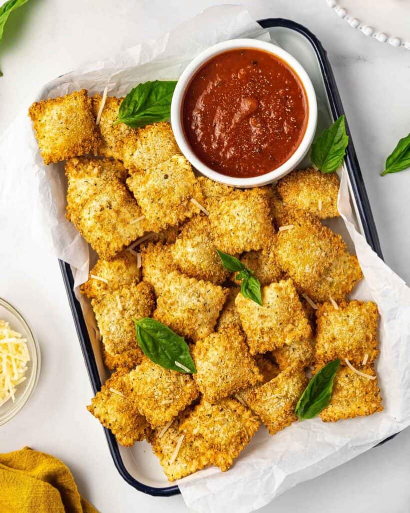 Air Fryer Ravioli One Pot Only — easy recipes using one pot only!