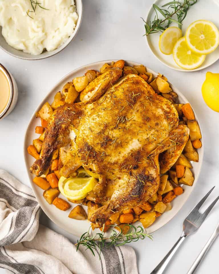 Slow Cooker Whole Chicken One Pot Only — easy recipes using one pot only!