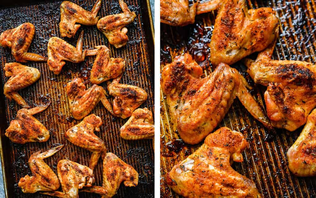 Whole Baked Chicken Wings One Pot Only