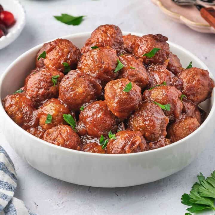 Slow Cooker Cranberry Meatballs