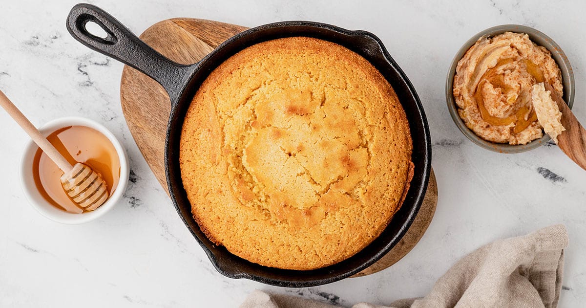 Skillet Cornbread - One Pot Only — easy recipes using one pot only!