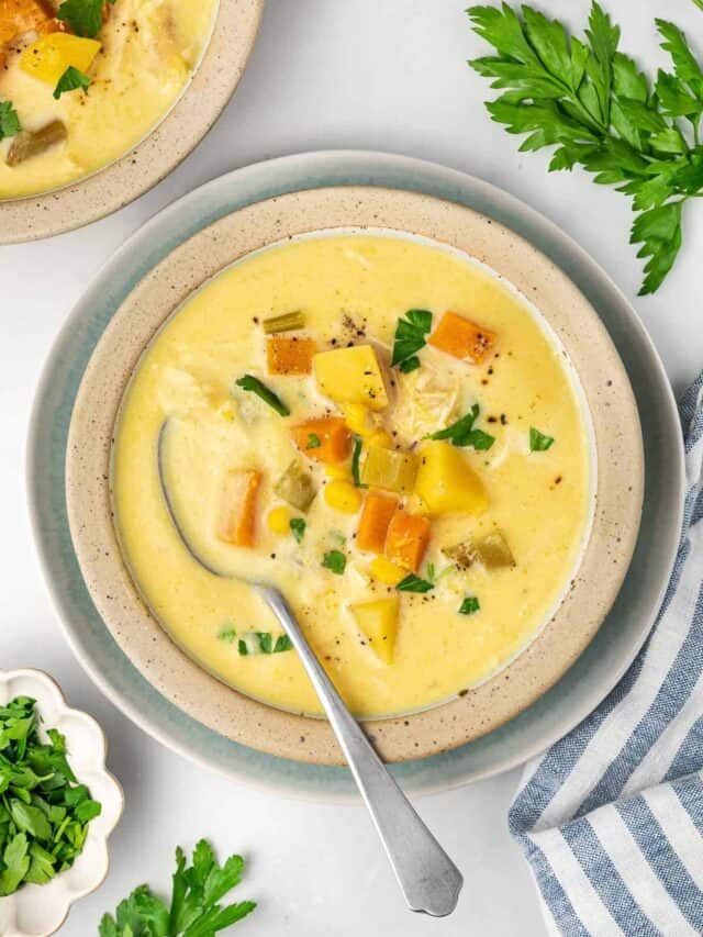 Slow Cooker Chicken and Corn Soup Story